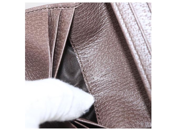 GUCCI GG Supreme Kompaktgeldbörse aus PVC Beige 648121 Auth ARZ208M - Ansicht 11