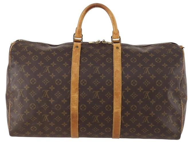 LOUIS VUITTON Borsa Boston Monogram Keepall 55 M41424 LV Auth BA10839 Monogramma - vista 2