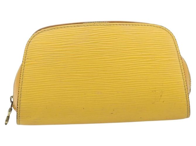 LOUIS VUITTON Pochette Dauphine PM Epi Giallo M48449 LV Auth LNZ367 - vista 13