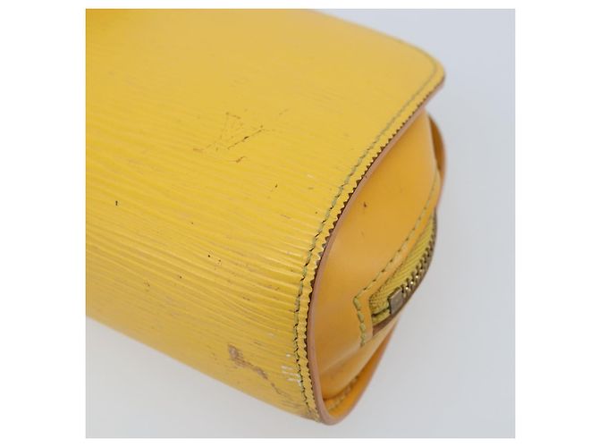 LOUIS VUITTON Pochette Dauphine PM Epi Giallo M48449 LV Auth LNZ367 - vista 7