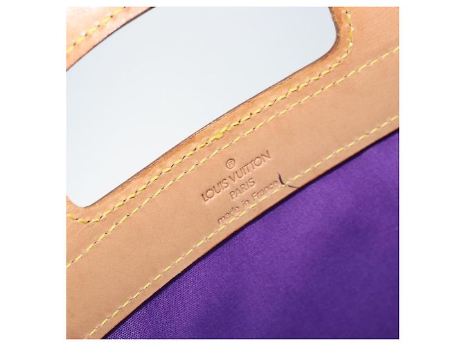 LOUIS VUITTON Borsa Tote Stanton Monogram Vernis Viola M91079 Auth gh1795 Porpora - vista 19