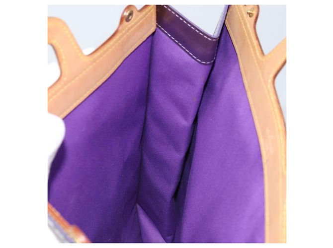 LOUIS VUITTON Borsa Tote Stanton Monogram Vernis Viola M91079 Auth gh1795 Porpora - vista 21