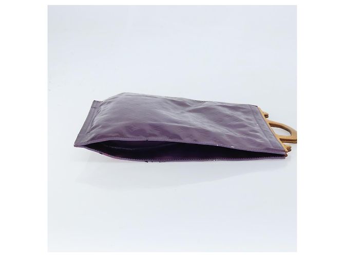 LOUIS VUITTON Borsa Tote Stanton Monogram Vernis Viola M91079 Auth gh1795 Porpora - vista 3