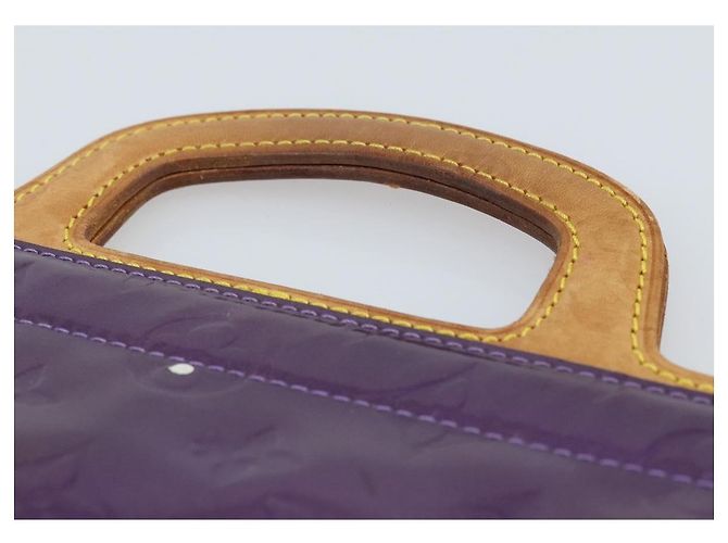 LOUIS VUITTON Borsa Tote Stanton Monogram Vernis Viola M91079 Auth gh1795 Porpora - vista 8