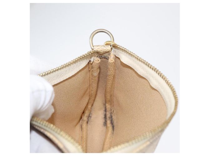 LOUIS VUITTON Mini Pochette Accessoires Damier Azur Pouch N63005 LV Auth 172435V - vista 18