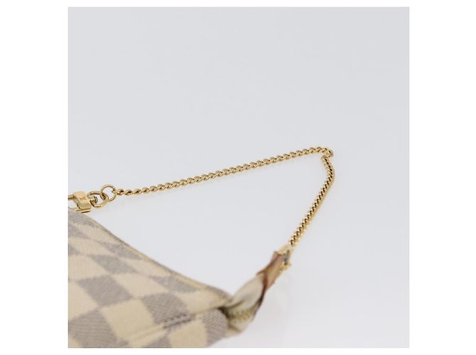 LOUIS VUITTON Mini Pochette Accessoires Damier Azur Pouch N63005 LV Auth 172435V - vista 8