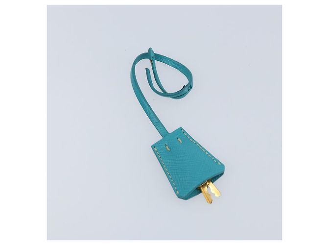 Saffiano PRADA Borsa a Mano in Pelle Safiano Oro Verde Smeraldo Auth 171445V D'oro - vista 27
