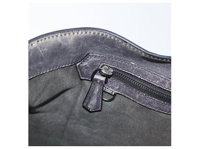Berluti Calligraphy To Joule Tote Bag aus schwarzem Leder mit Silber authentisch 172921 - Ansicht 19