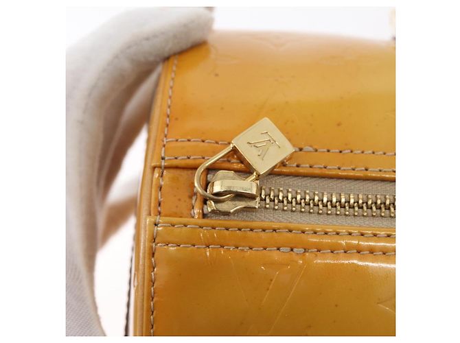 LOUIS VUITTON Bolso de Mano Monogram Vernis Bedford Beige M91006 LV Auth 172820 - vista 17
