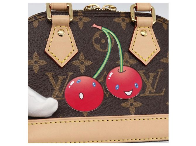 LOUIS VUITTON Monogram Ciliegia Nano Alma Borsa M13416 LV Auth BA11050SM Monogramma - vista 21