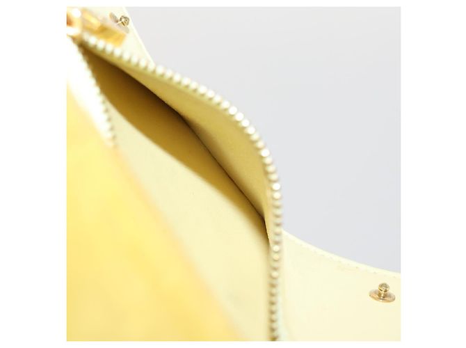 LOUIS VUITTON Monogram Vernis Walker Geldbörse Limone Gelb M91074 LV Auth BA10750 Golden - Ansicht 11