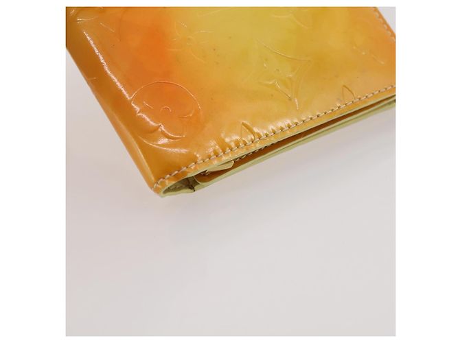 LOUIS VUITTON Monogram Vernis Walker Geldbörse Limone Gelb M91074 LV Auth BA10750 Golden - Ansicht 15