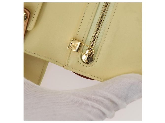 LOUIS VUITTON Monogram Vernis Walker Geldbörse Limone Gelb M91074 LV Auth BA10750 Golden - Ansicht 21