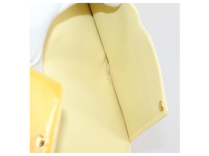 LOUIS VUITTON Monogram Vernis Walker Geldbörse Limone Gelb M91074 LV Auth BA10750 Golden - Ansicht 22