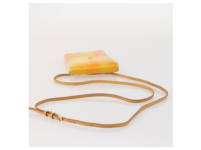 LOUIS VUITTON Monogram Vernis Walker Geldbörse Limone Gelb M91074 LV Auth BA10750 Golden - Ansicht 7