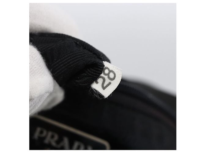 Zaino PRADA in nylon argento nero Auth bs33518 - vista 12