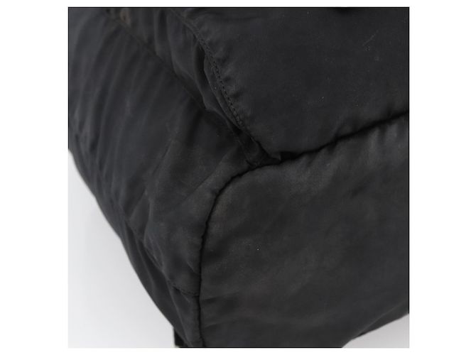 Zaino PRADA in nylon argento nero Auth bs33518 - vista 17