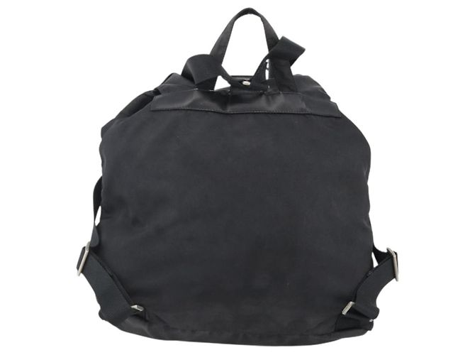 Zaino PRADA in nylon argento nero Auth bs33518 - vista 2