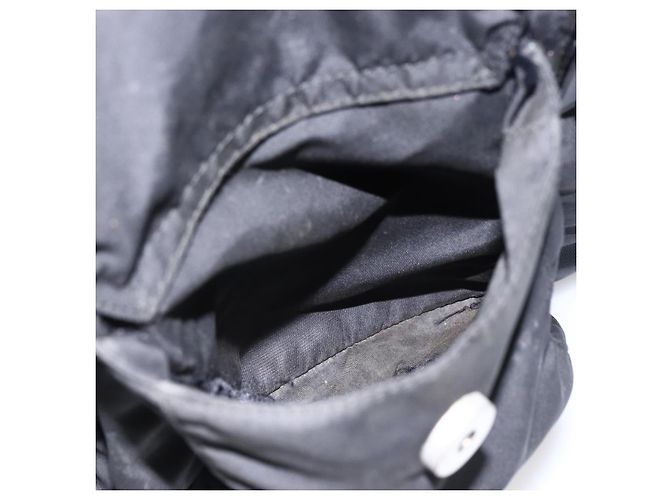 Zaino PRADA in nylon argento nero Auth bs33518 - vista 27