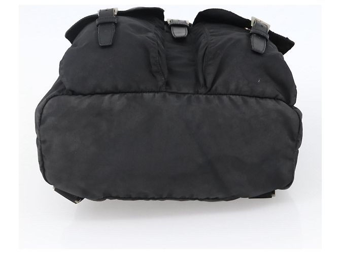 Zaino PRADA in nylon argento nero Auth bs33518 - vista 5
