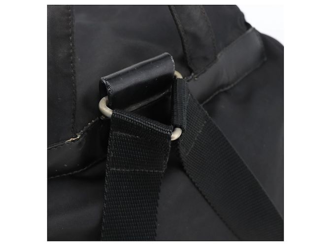 Zaino PRADA in nylon argento nero Auth bs33518 - vista 9