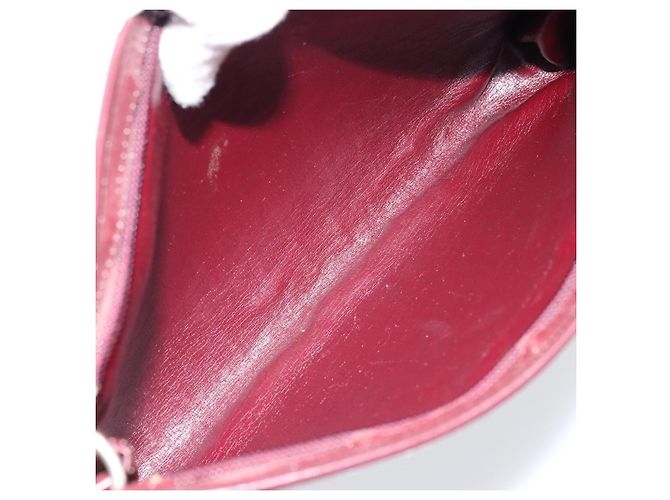 Borsa a Spalla in Tela Trotter Christian Dior Rossa Oro Auth LNZ038 - vista 12