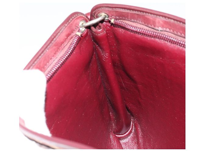 Borsa a Spalla in Tela Trotter Christian Dior Rossa Oro Auth LNZ038 - vista 19