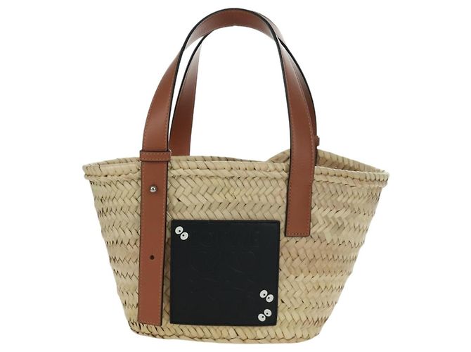 LOEWE - Borsa My Neighbor Totoro Studio Ghibli in rafia beige Auth 166978SM - vista 13