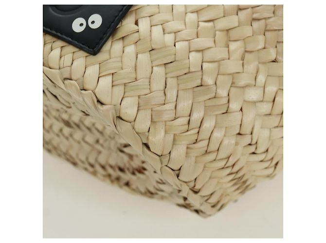LOEWE - Borsa My Neighbor Totoro Studio Ghibli in rafia beige Auth 166978SM - vista 14