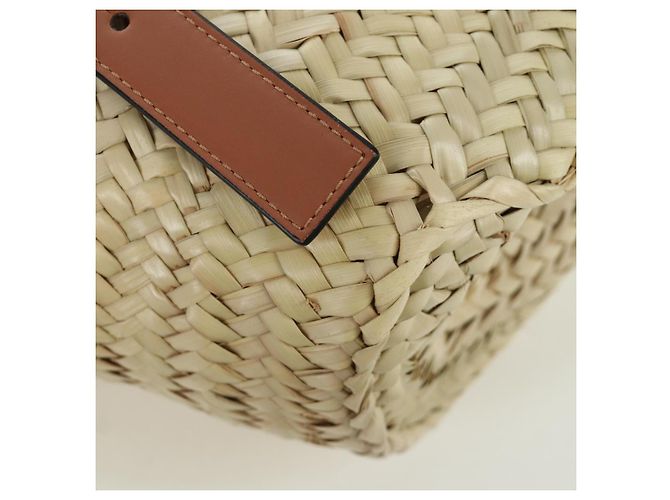 LOEWE - Borsa My Neighbor Totoro Studio Ghibli in rafia beige Auth 166978SM - vista 15