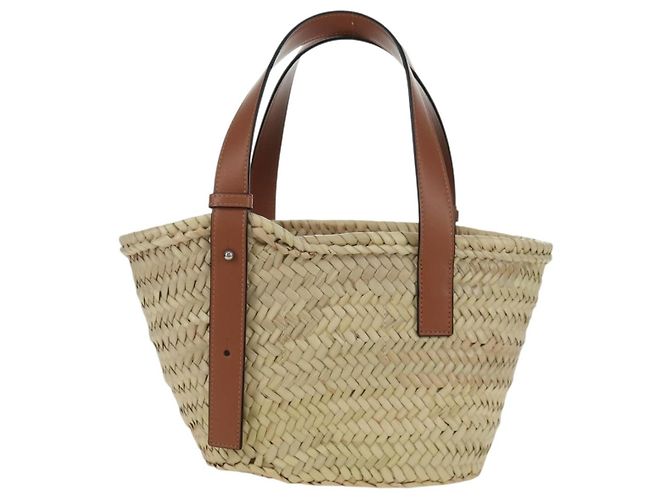 LOEWE - Borsa My Neighbor Totoro Studio Ghibli in rafia beige Auth 166978SM - vista 2