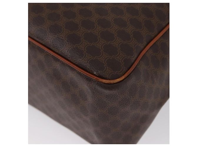Céline Borsa a mano in tela Macadam CELINE in pelle PVC marrone oro Auth 172767 D'oro - vista 16