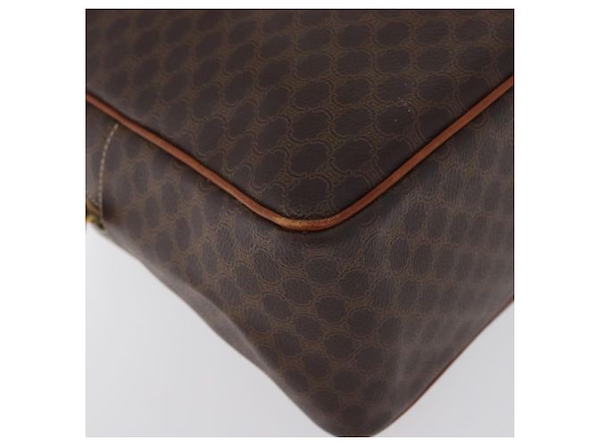 Céline Borsa a mano in tela Macadam CELINE in pelle PVC marrone oro Auth 172767 D'oro - vista 9