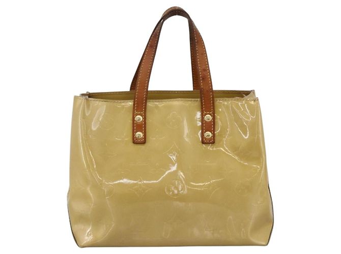 LOUIS VUITTON Borsa a Mano Monogram Vernis Reade PM Beige M91334 LV Auth LNZ014 - vista 13