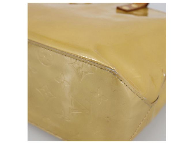 LOUIS VUITTON Borsa a Mano Monogram Vernis Reade PM Beige M91334 LV Auth LNZ014 - vista 15