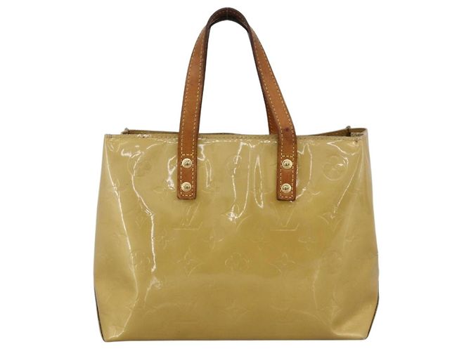 LOUIS VUITTON Borsa a Mano Monogram Vernis Reade PM Beige M91334 LV Auth LNZ014 - vista 2