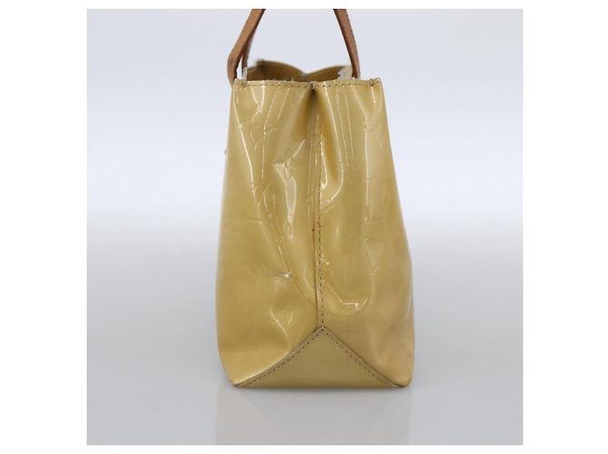 LOUIS VUITTON Borsa a Mano Monogram Vernis Reade PM Beige M91334 LV Auth LNZ014 - vista 3