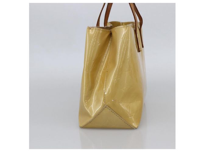 LOUIS VUITTON Borsa a Mano Monogram Vernis Reade PM Beige M91334 LV Auth LNZ014 - vista 4