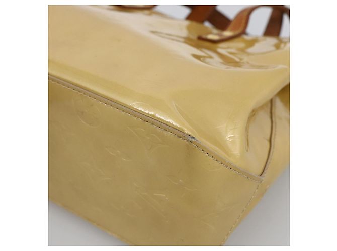 LOUIS VUITTON Borsa a Mano Monogram Vernis Reade PM Beige M91334 LV Auth LNZ014 - vista 9