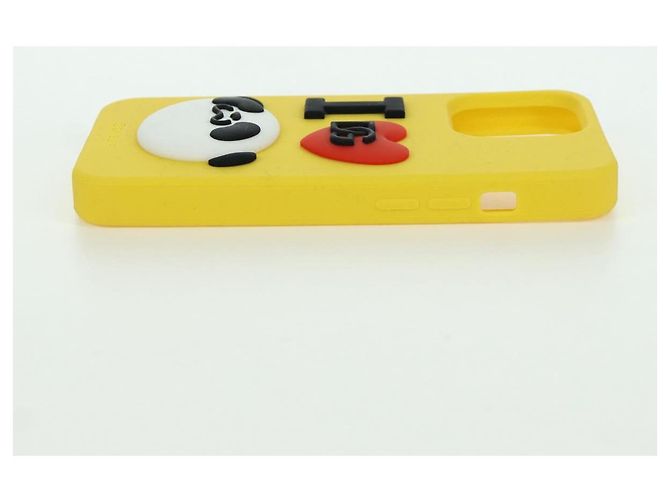 Dolce & Gabbana DOLCE&GABBANA D&G x Jujutsu Kaisen Custodia iPhone 13 Pro Panda Gialla Auth 166921SM Giallo - vista 12