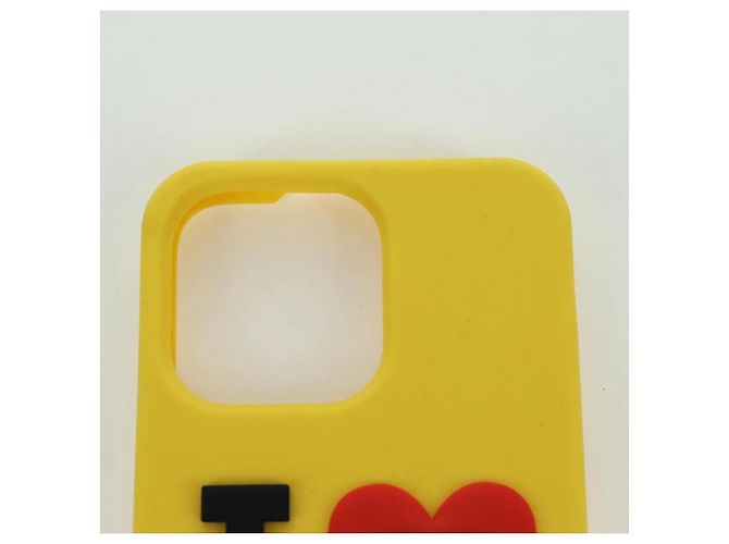 Dolce & Gabbana DOLCE&GABBANA D&G x Jujutsu Kaisen Custodia iPhone 13 Pro Panda Gialla Auth 166921SM Giallo - vista 5