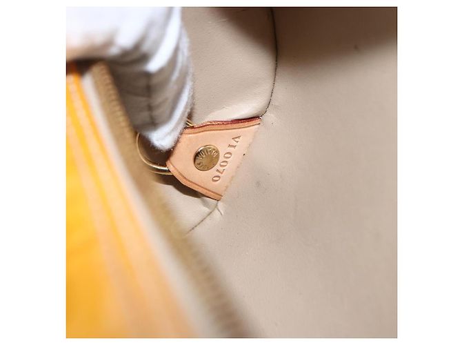 LOUIS VUITTON Borsa a Mano Monogram Vernis Bedford Beige M91006 LV Auth gh1830 - vista 12