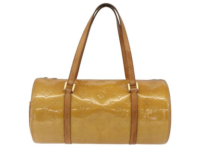 LOUIS VUITTON Borsa a Mano Monogram Vernis Bedford Beige M91006 LV Auth gh1830 - vista 13