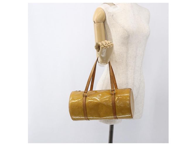 LOUIS VUITTON Borsa a Mano Monogram Vernis Bedford Beige M91006 LV Auth gh1830 - vista 20