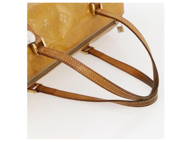 LOUIS VUITTON Borsa a Mano Monogram Vernis Bedford Beige M91006 LV Auth gh1830 - vista 7