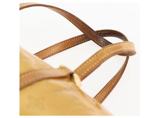 LOUIS VUITTON Borsa a Mano Monogram Vernis Bedford Beige M91006 LV Auth gh1830 - vista 8
