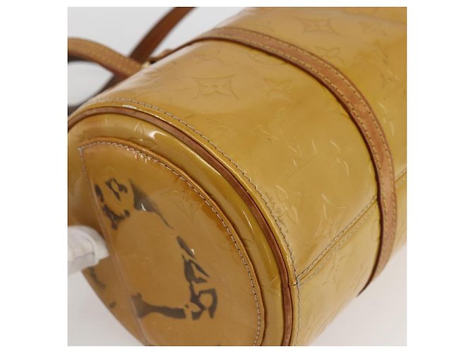 LOUIS VUITTON Borsa a Mano Monogram Vernis Bedford Beige M91006 LV Auth gh1830 - vista 9
