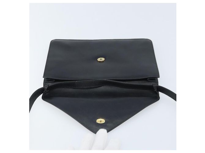 Céline CELINE Schultertasche aus Leder Schwarz Gold Auth ki6485 Golden - Ansicht 10