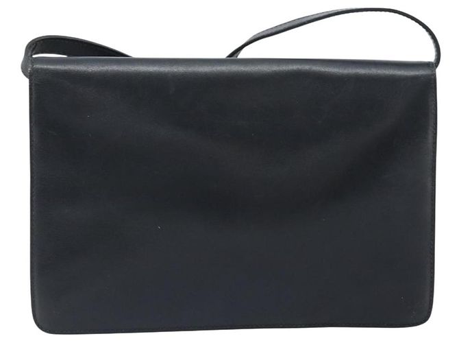 Céline CELINE Schultertasche aus Leder Schwarz Gold Auth ki6485 Golden - Ansicht 2