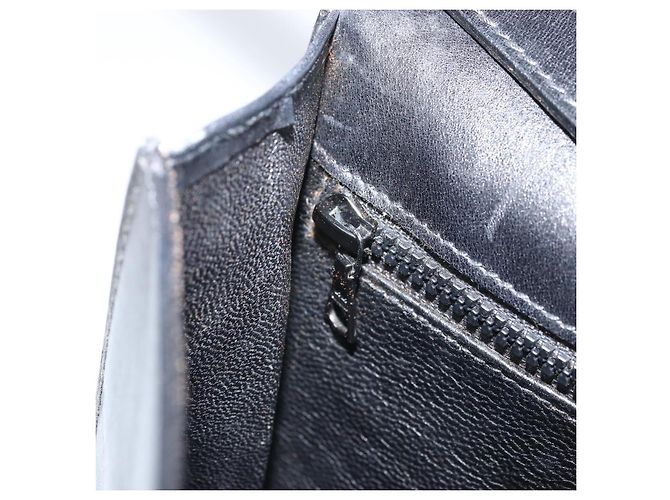 Céline CELINE Schultertasche aus Leder Schwarz Gold Auth ki6485 Golden - Ansicht 21